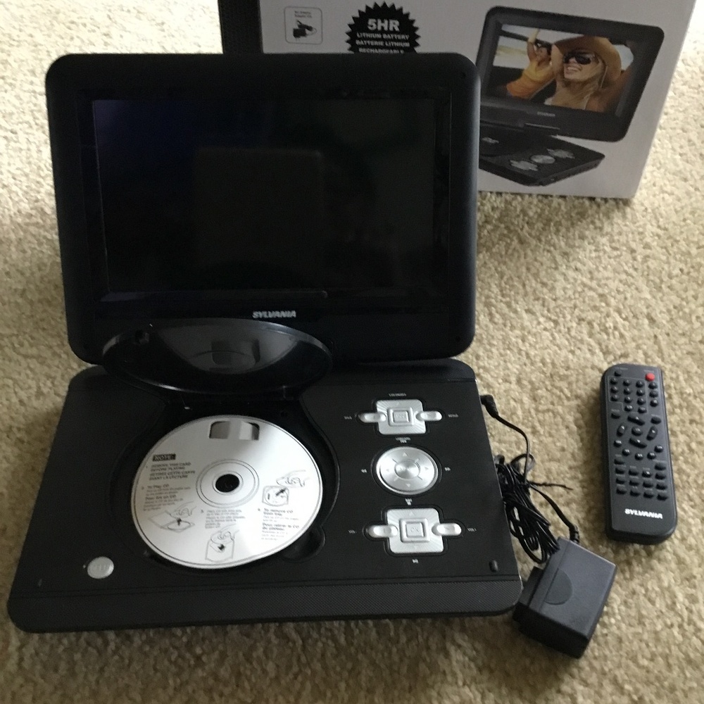 SYLVANIA DVD Player - Portable DVD Media Center 10.1” Screen Swivel Screen